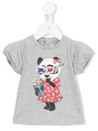 Little Marc Jacobs - Panda Print T-shirt - Kids - Cotton/modal - 12 Mth, Grey