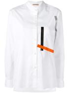 Christopher Kane Long Sleeve Shirt With Tape - White