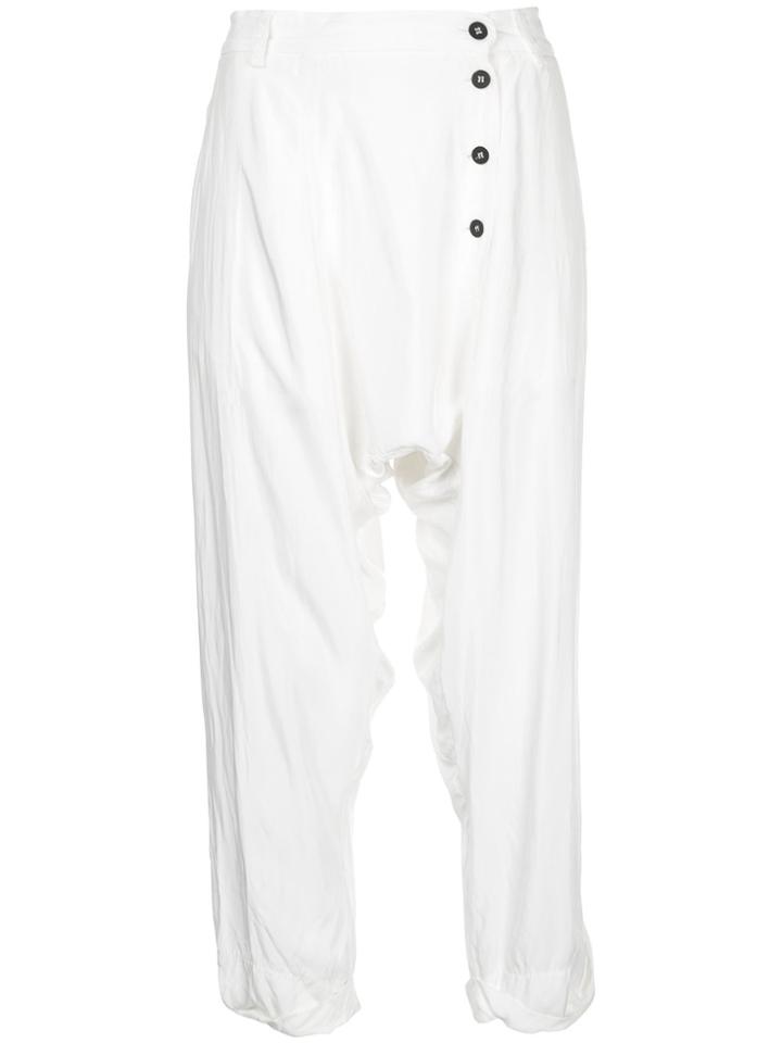 Taylor Loose Fit Cropped Trousers - White