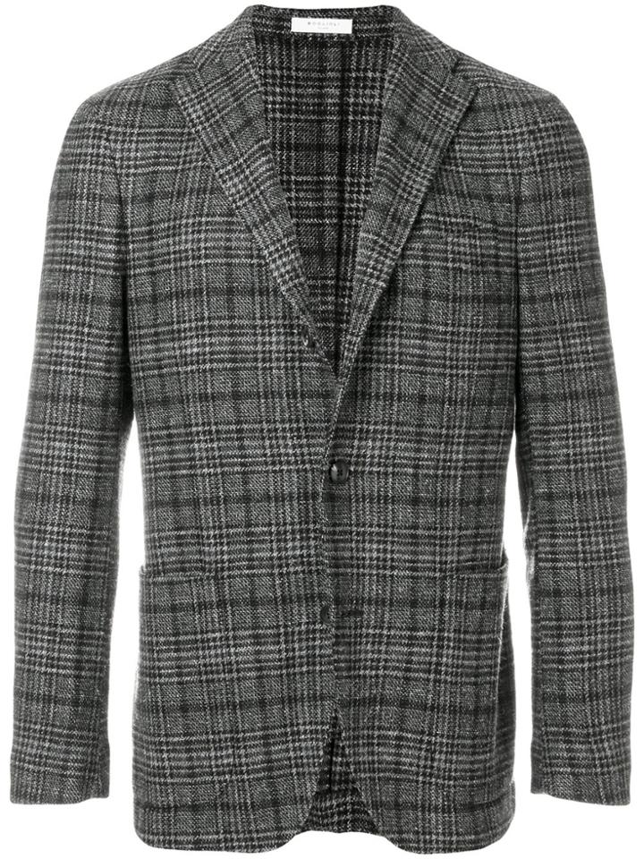Boglioli Checked Blazer - Black