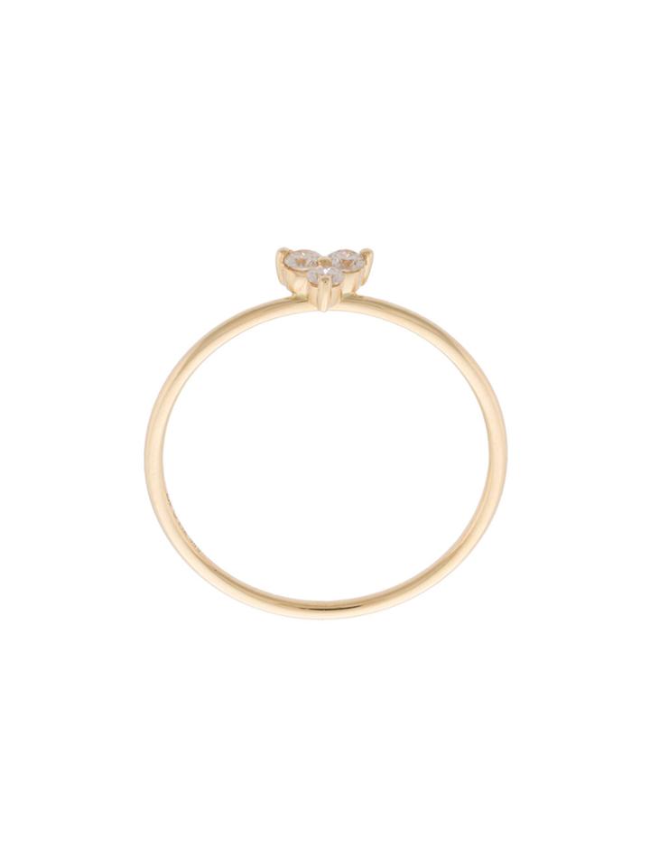 Ef Collection Diamond Trio Stack Ring - Metallic