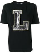 Love Moschino Embellished L T-shirt - Black