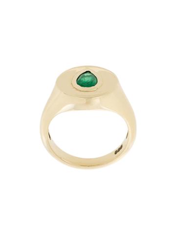Sarah Noor Teardrop Centre Ring, Women's, Size: 4, Metallic