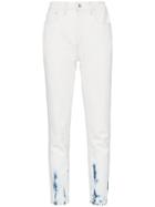 Jordache High-waisted Acid Wash Straight Leg Jeans - Blue