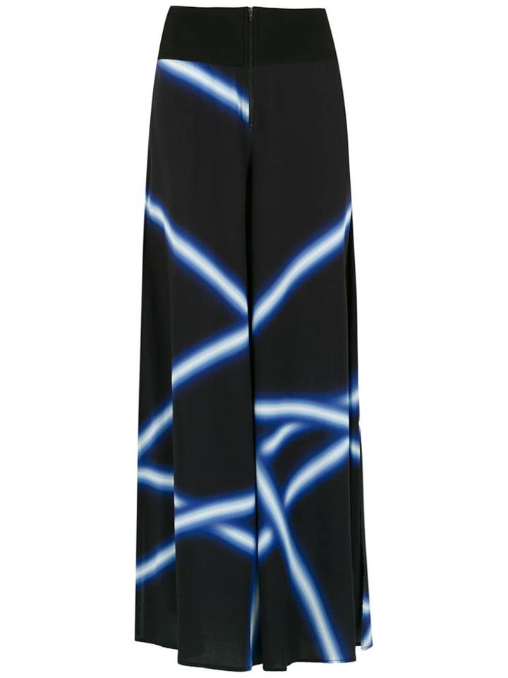 Alcaçuz Lateral Palazzo Pants - Black