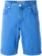 Jacob Cohen Bermuda Shorts, Men's, Size: 33, Blue, Cotton/spandex/elastane