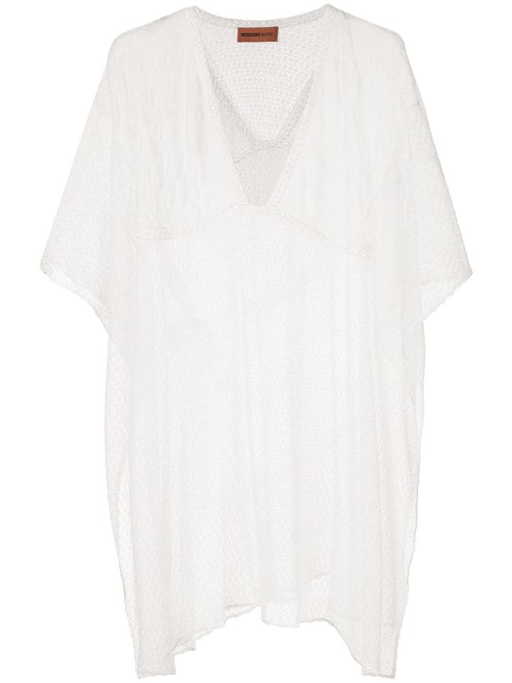 Missoni Patchwork Crochet Kaftan - White