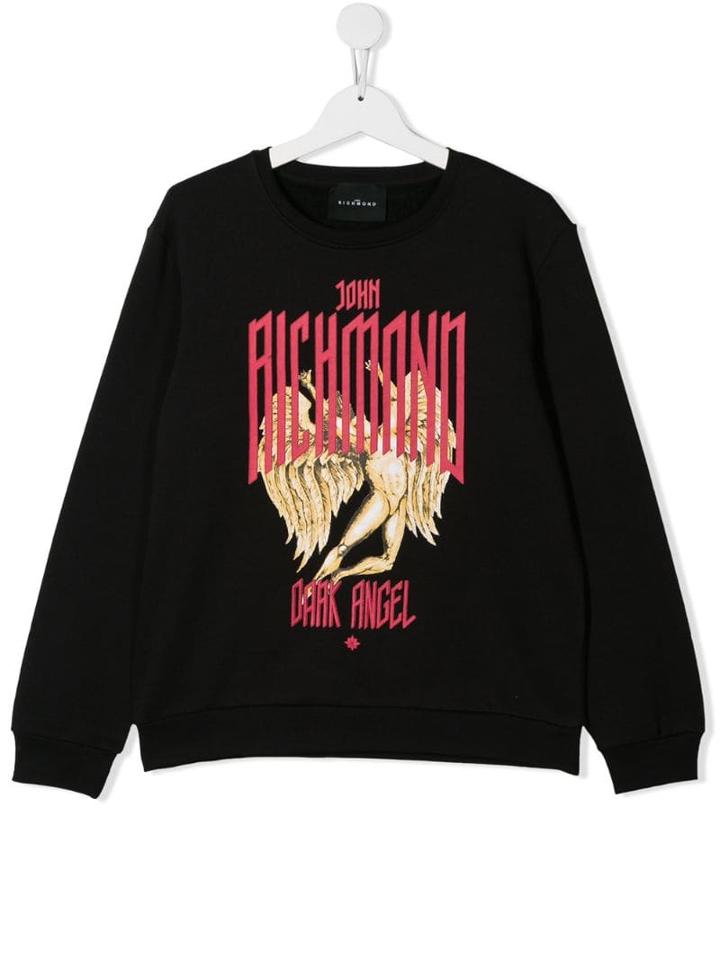 John Richmond Junior Dark Angel Sweatshirt - Black