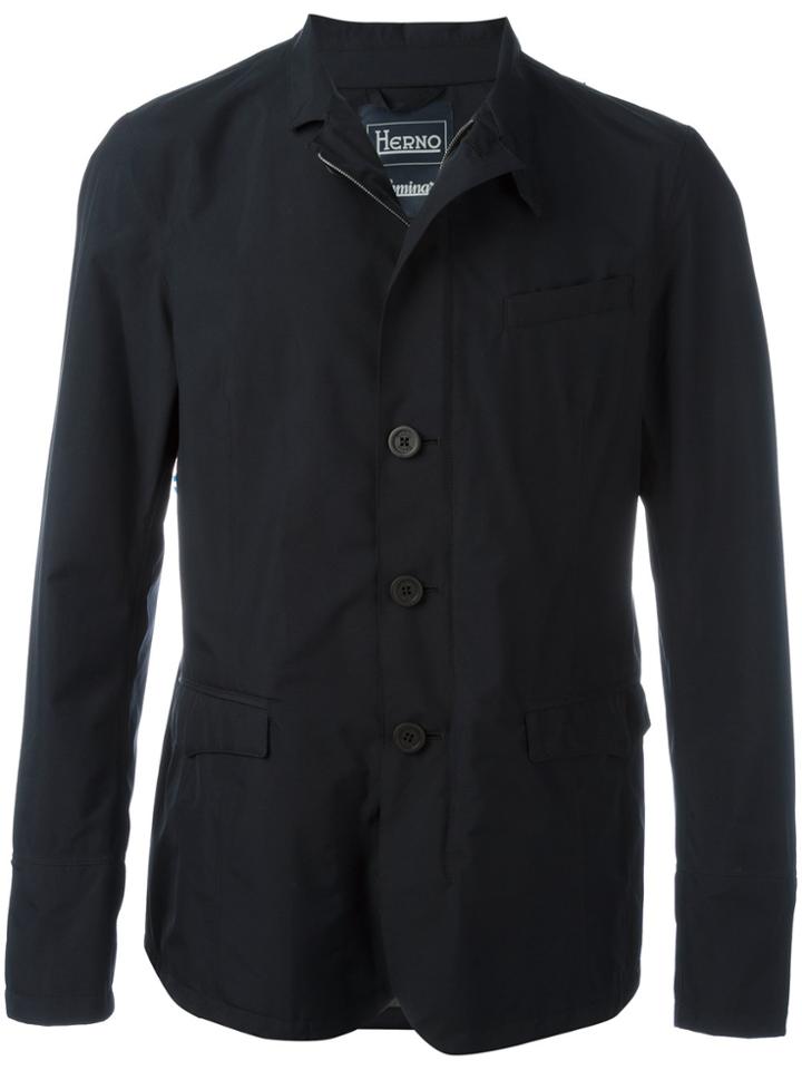 Herno Roll Neck Jacket - Blue