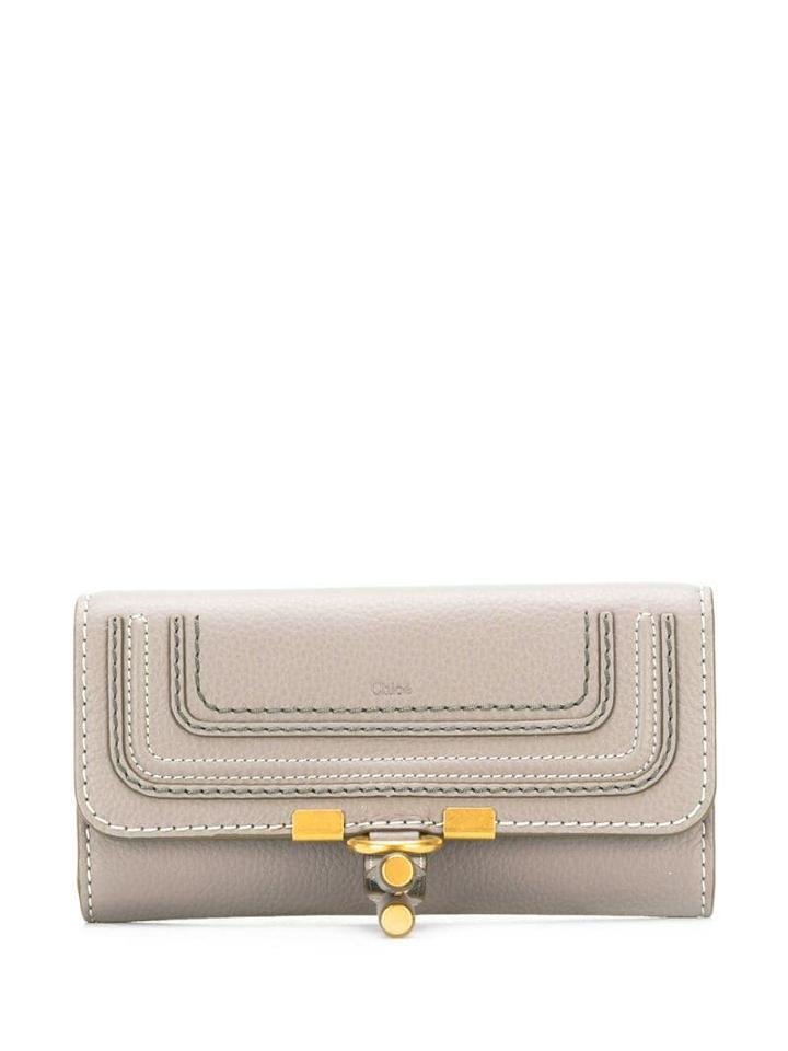 Chloé Marcie Fold-over Wallet - Grey