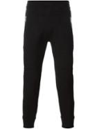 Neil Barrett Tapered Track Pants, Men's, Size: M, Black, Viscose/spandex/elastane/lyocell/cotton