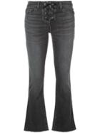 Nili Lotan Vianca Lace-up Jeans - Black