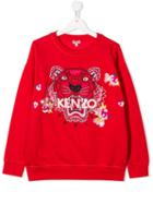 Kenzo Kids Teen Japanese Tiger Sweatshirt - Red