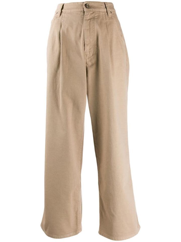 Brunello Cucinelli Cropped Length Trousers - Neutrals