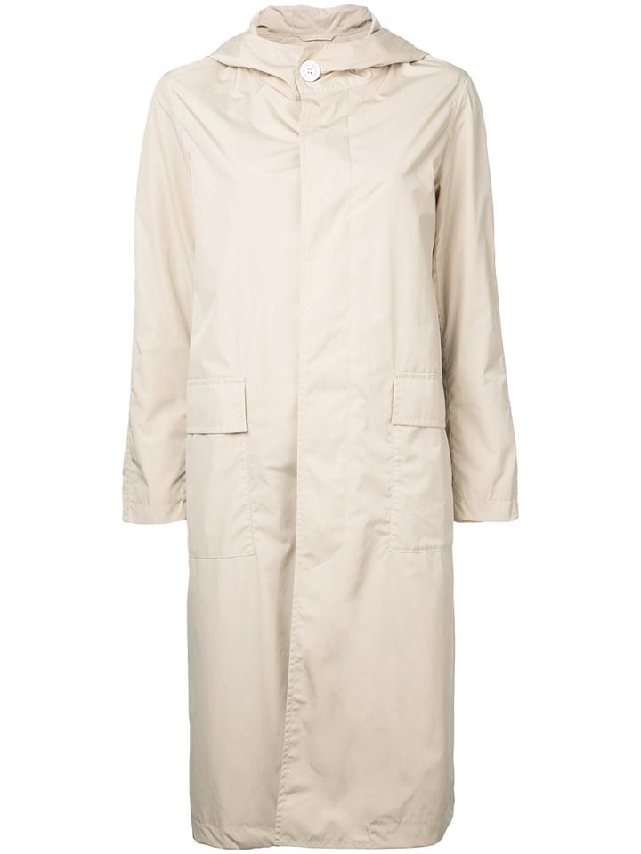 Mackintosh - Button-down Coat - Women - Nylon - 34, Nude/neutrals, Nylon