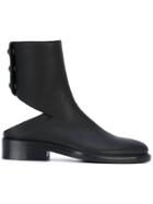 Ann Demeulemeester Cut-out Ankle Boots - Black