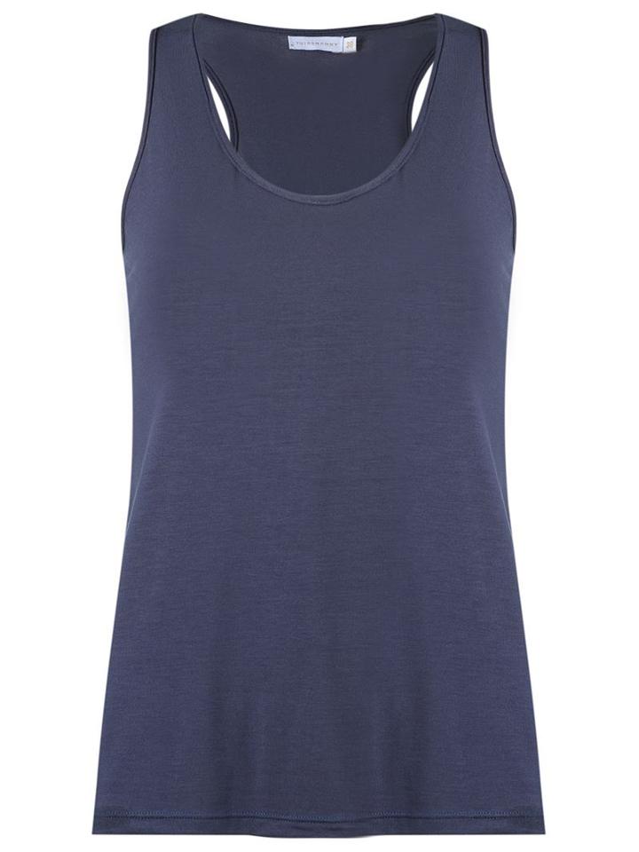 Lygia & Nanny Scoop Neck Tank Top, Women's, Size: 40, Blue, Cotton/spandex/elastane