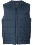 A.p.c. Padded Gilet - Blue