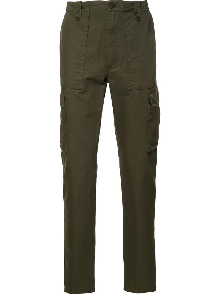 Maison Margiela Classic Cargo Trousers, Men's, Size: 48, Green, Cotton