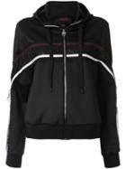 Giambattista Valli Lace Panel Zipped Hoodie - Black