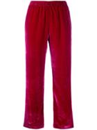 Ermanno Scervino High-waist Straight Leg Trousers - Red