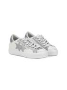2 Star Kids Glitter Sneakers - White