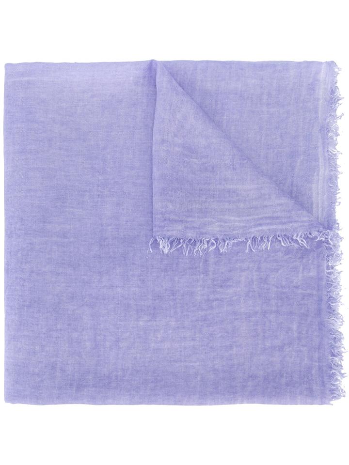 Les Copains - Tassel Scarf - Women - Cashmere/modal - One Size, Women's, Pink/purple, Cashmere/modal