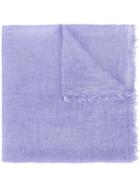 Les Copains - Tassel Scarf - Women - Cashmere/modal - One Size, Women's, Pink/purple, Cashmere/modal