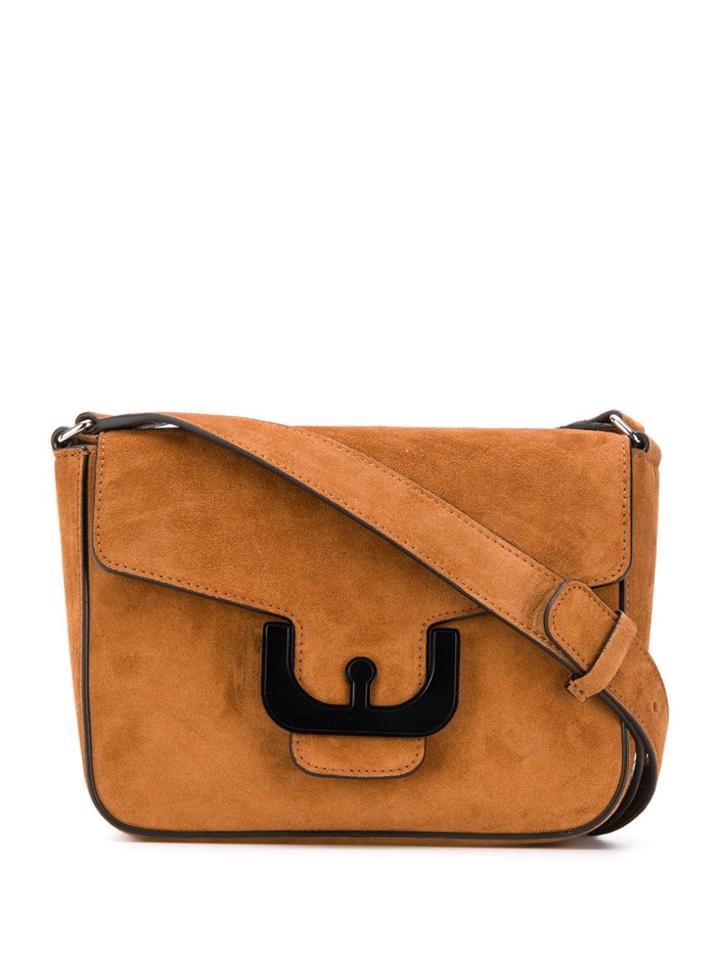 Coccinelle Foldover Crossbody Bag - Brown