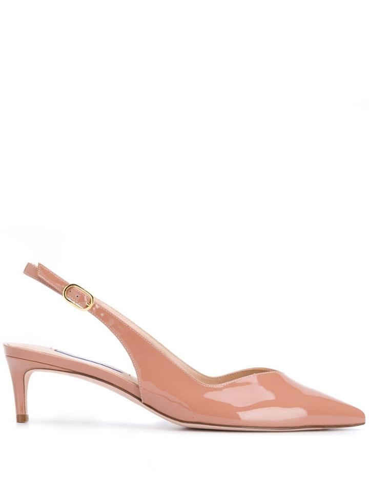 Stuart Weitzman Edith Patent Pumps - Pink