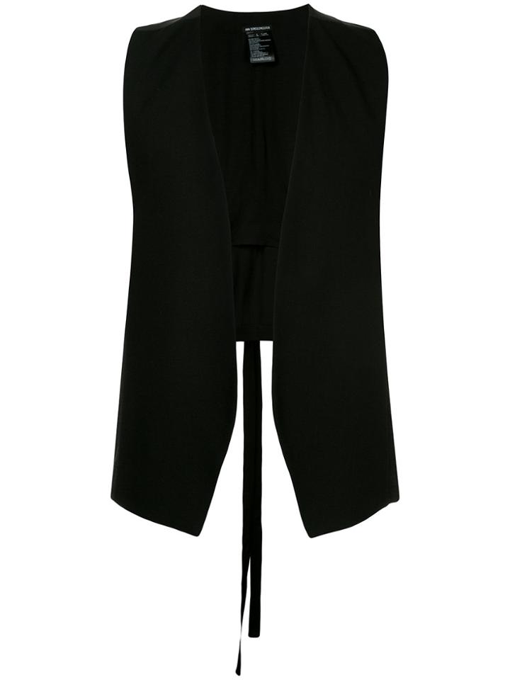 Ann Demeulemeester Open-front Waistcoat - Black