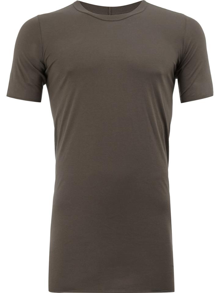 Rick Owens Round Neck T-shirt - Brown