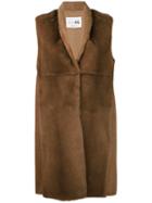 Manzoni 24 - Sleeveless Fur Jacket - Women - Mink Fur/cashmere/wool - 46, Nude/neutrals, Mink Fur/cashmere/wool