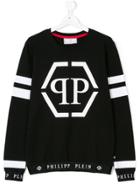 Philipp Plein Junior Logo Print Sweatshirt - Black