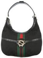 Gucci Vintage Gucci Gg Shelly Line Hand Bag - Black