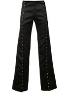 Ludovic De Saint Sernin Wide Leg Studded Trousers - Black