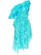 Preen By Thornton Bregazzi Cecilia One-shoulder Lace Dress - Blue