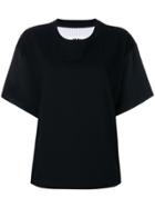 Mm6 Maison Margiela Contrast Panel T-shirt - Black