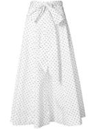 Lisa Marie Fernandez - Polka Dot Bow Beach Skirt - Women - Cotton - 1, White, Cotton