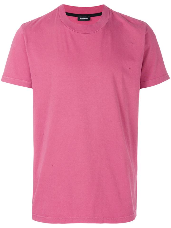 Diesel Plain T-shirt - Pink & Purple