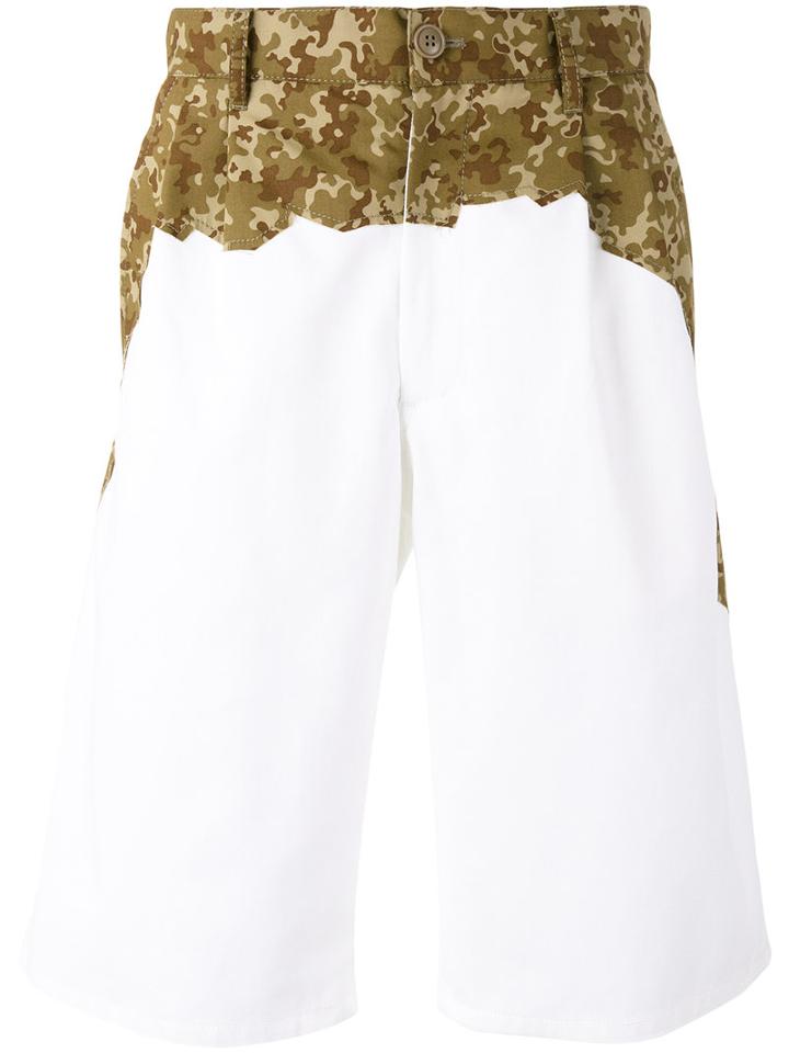 Comme Des Garçons Shirt - Bermuda Shorts - Men - Cotton - M, White, Cotton