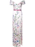 Marchesa Notte Off-the-shoulder Mikado Gown - Pink