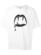 Saint Laurent 'vampire' T-shirt, Men's, Size: Medium, White, Cotton