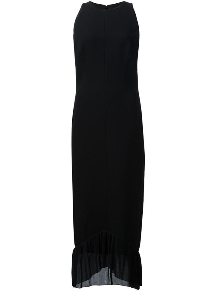 Victoria Beckham Racer Front Fitted Dress - Black