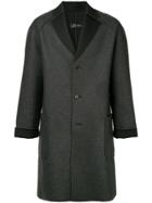Zambesi Oversized Raw Edge Coat - Grey