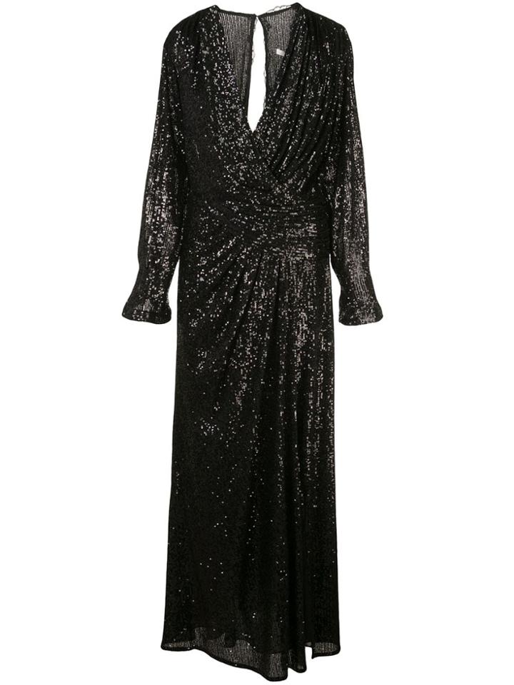 Jonathan Simkhai Flared Sequined Evening Dress - Black