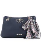 Love Moschino - Scarf Detail Shoulder Bag - Women - Pvc - One Size, Women's, Blue, Pvc