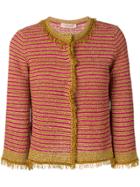 Twin-set Striped Cropped Jacket - Pink