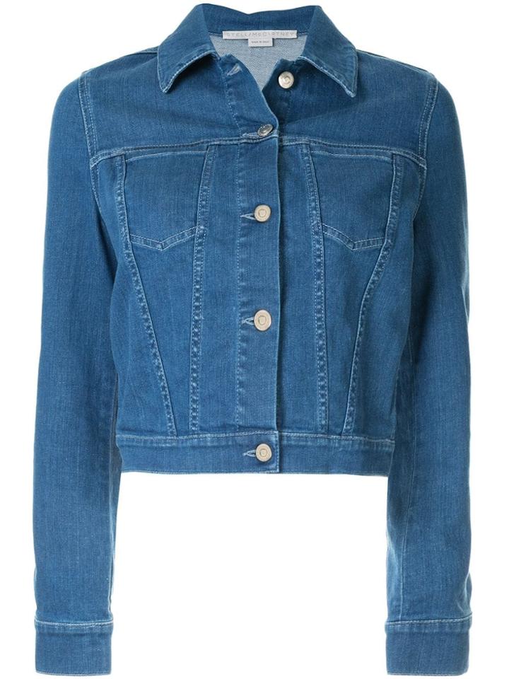 Stella Mccartney Banana Patch Denim Jacket - Blue