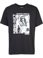 Fuct Surfer Print T-shirt, Men's, Size: Medium, Black, Cotton